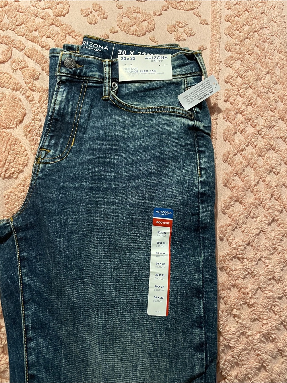 Arizona Jean Company Men's Dark Blue Bootcut Jeans